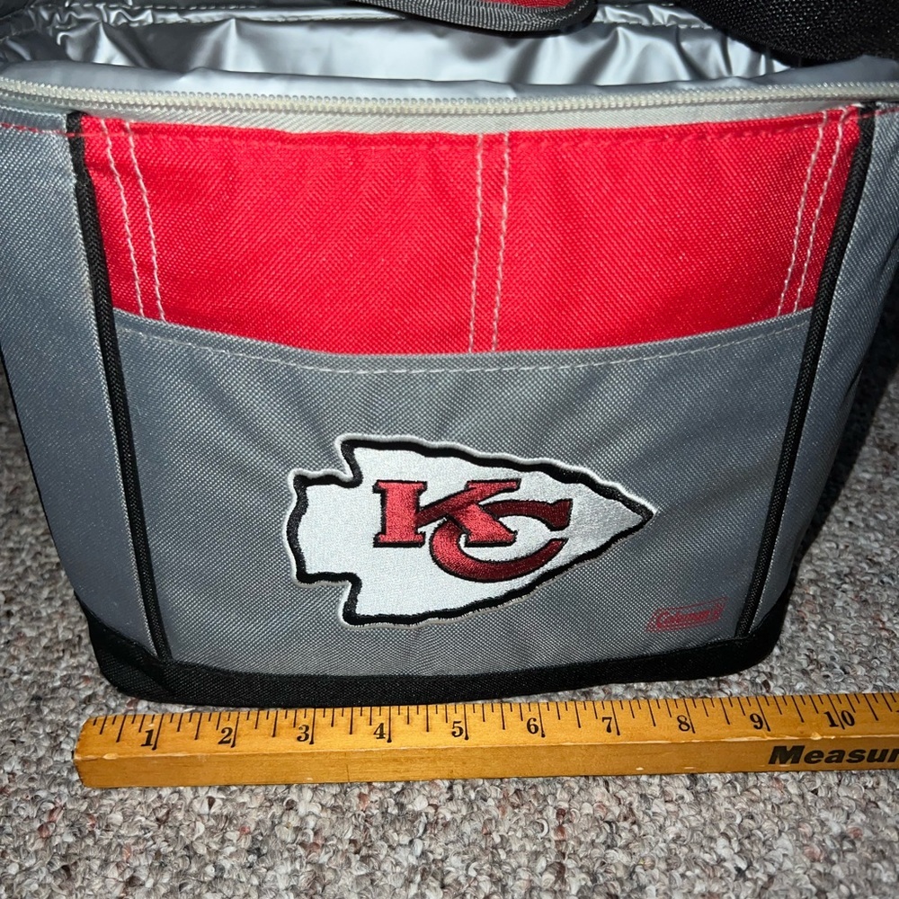 KC CHIEFS football arrowhead Coleman soft side cooler NWOTS - Picture 8 of 9